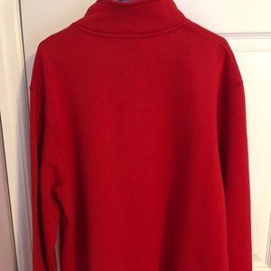 Red half zip
